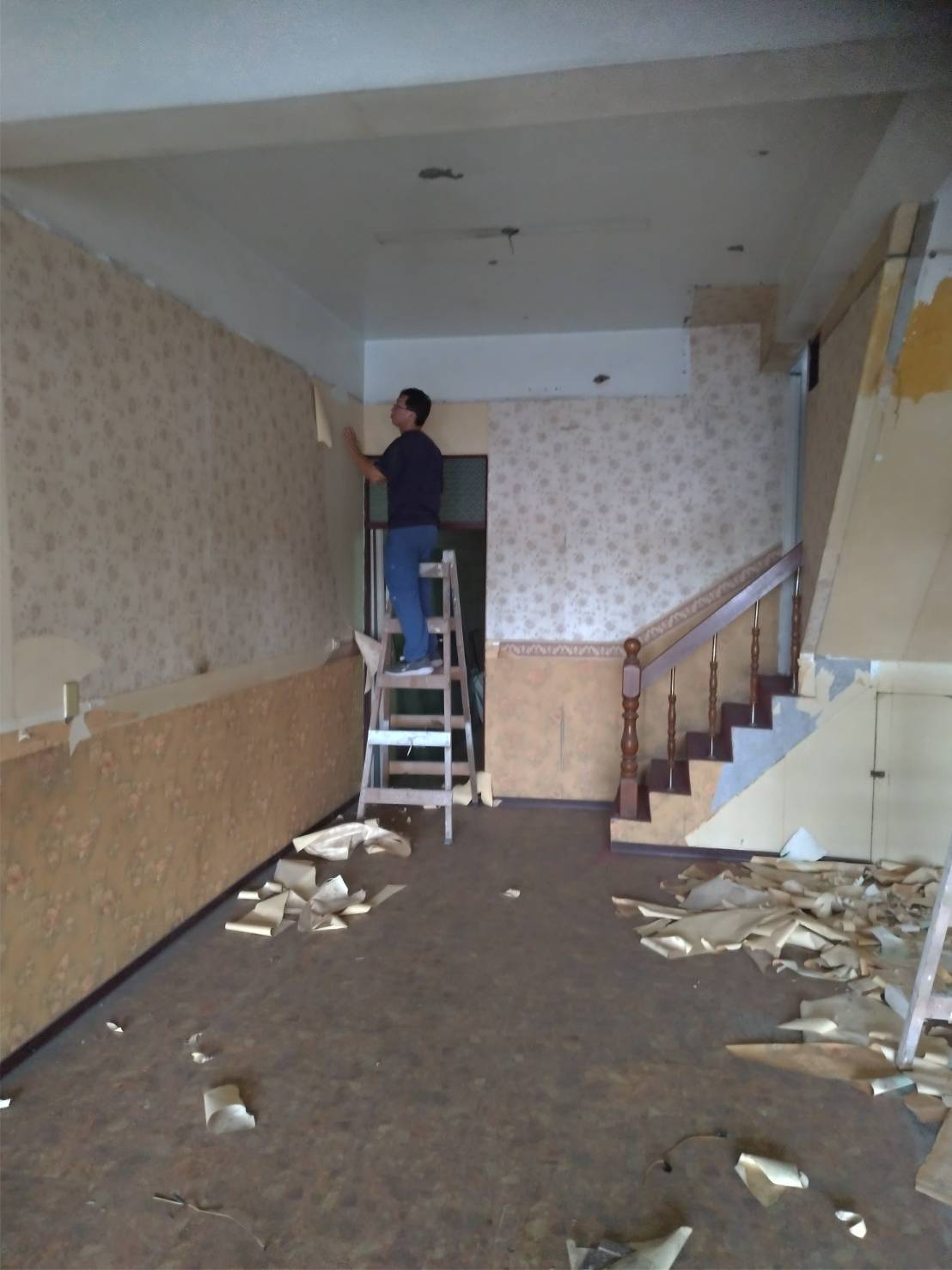 住家粉刷施工前中後